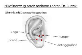 suchtpunkte akupunkturpunkte ohr raucherentwöhnung